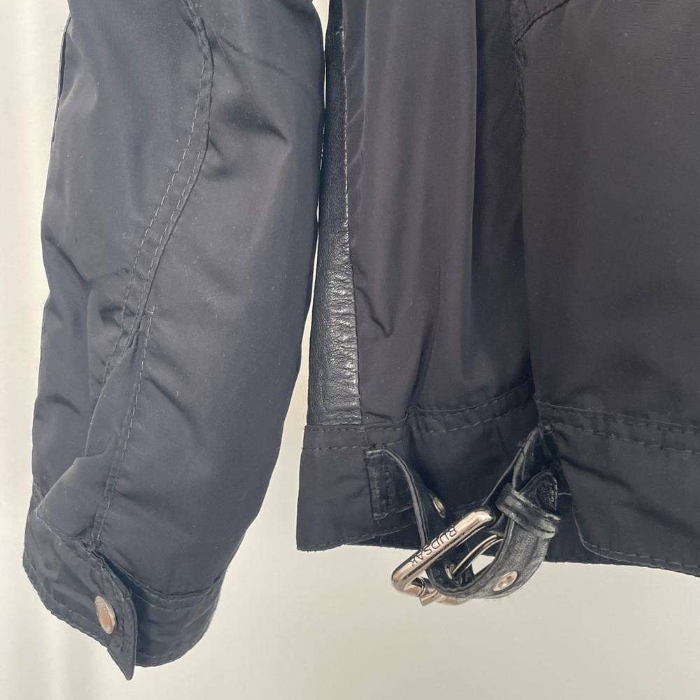 RUDSAK Black Leather & Nylon Jacket - Picture 11 of 13